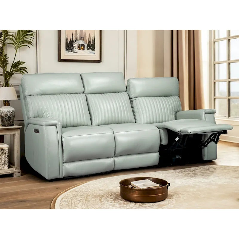 83.5 Leather Zero Gravity Power Reclining Sofa with Power Headrest and Power Lumbar,USB&USB-C Port