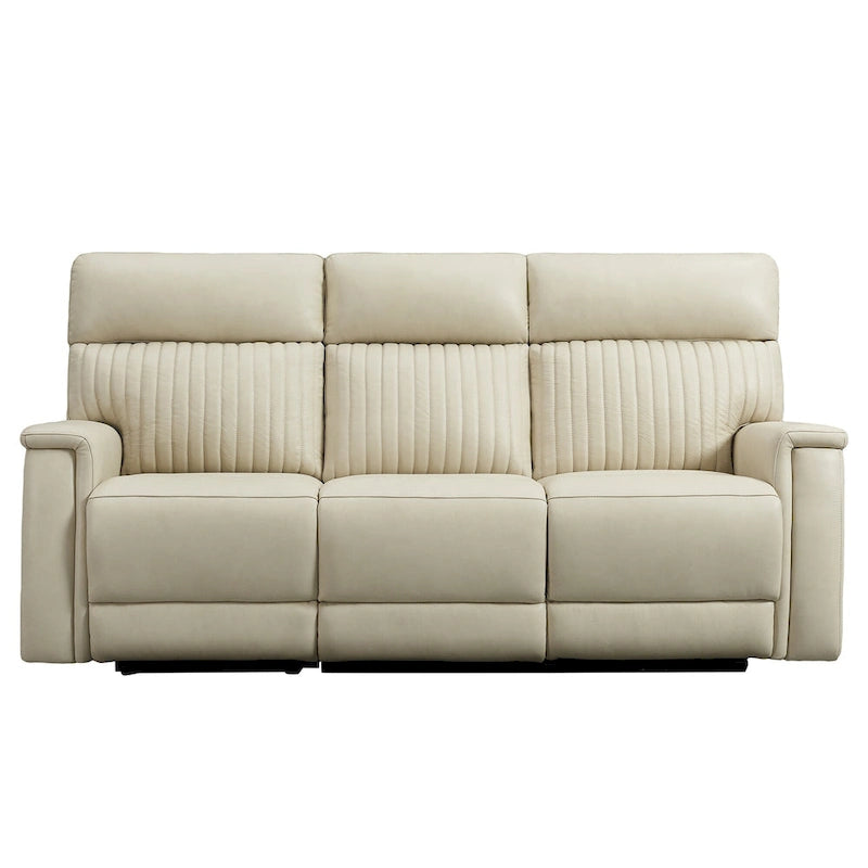 83.5-Zoll-Lederschlafsofa mit elektrischem Zero-Gravity-Liegesitz, elektrischer Kopfstütze, Lendenstütze und USB-/USB-C-Anschlüssen