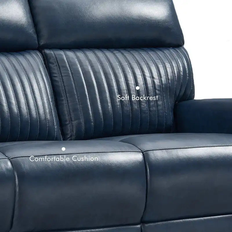 83.5-Zoll-Lederschlafsofa mit elektrischem Zero-Gravity-Liegesitz, elektrischer Kopfstütze, Lendenstütze und USB-/USB-C-Anschlüssen