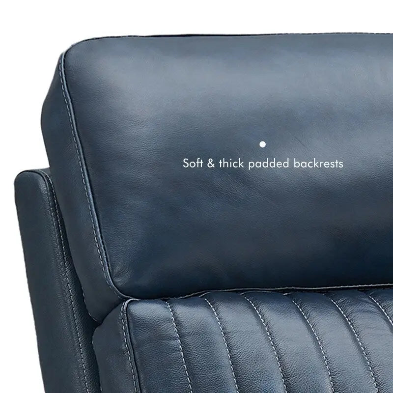 83.5-Zoll-Lederschlafsofa mit elektrischem Zero-Gravity-Liegesitz, elektrischer Kopfstütze, Lendenstütze und USB-/USB-C-Anschlüssen