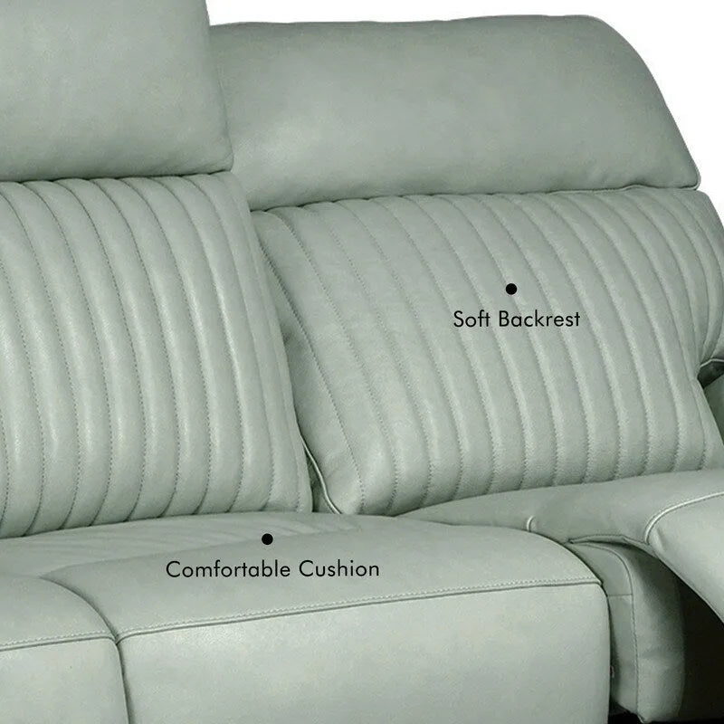 83.5-Zoll-Lederschlafsofa mit elektrischem Zero-Gravity-Liegesitz, elektrischer Kopfstütze, Lendenstütze und USB-/USB-C-Anschlüssen