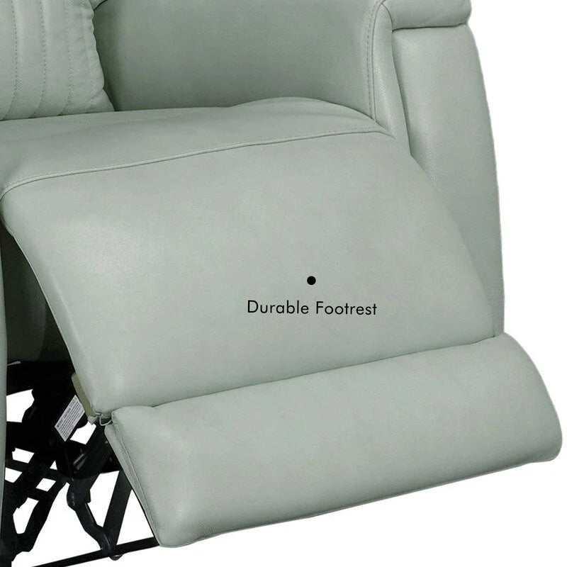 83.5-Zoll-Lederschlafsofa mit elektrischem Zero-Gravity-Liegesitz, elektrischer Kopfstütze, Lendenstütze und USB-/USB-C-Anschlüssen