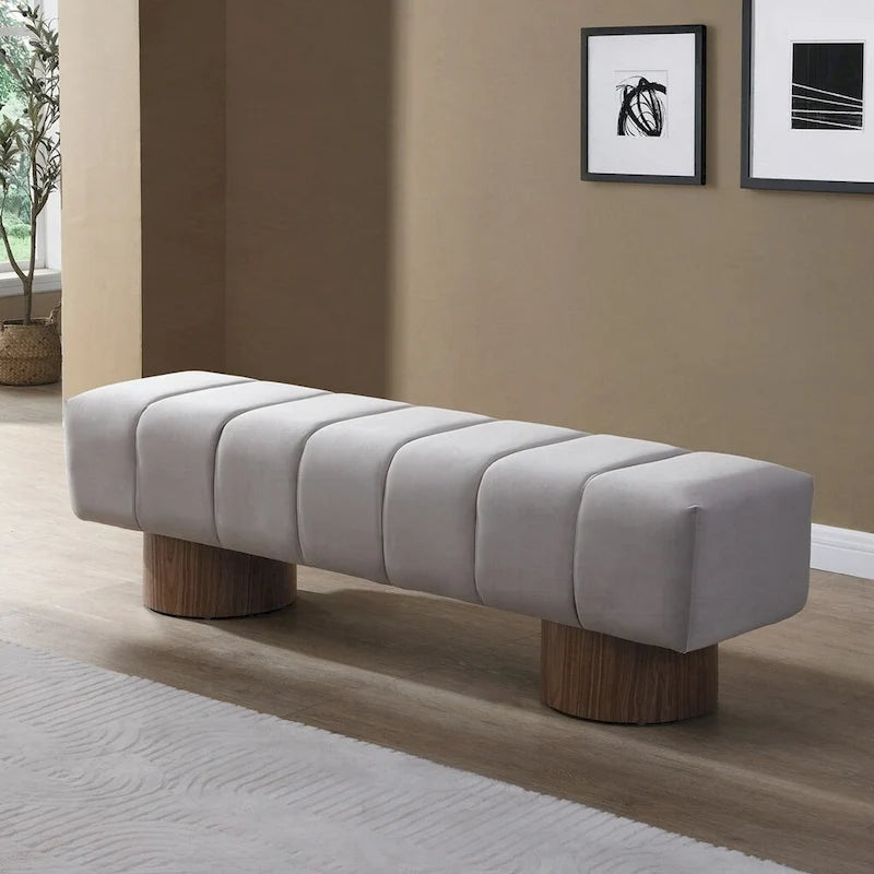 Banc ottoman polyvalent sans assemblage, 64 pouces