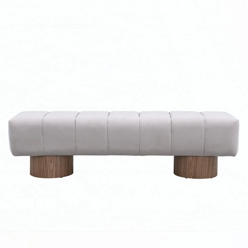 Banc ottoman polyvalent sans assemblage, 64 pouces