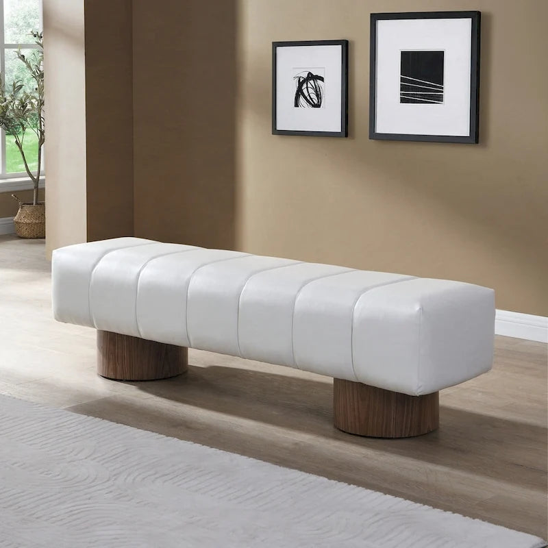 Banc ottoman polyvalent sans assemblage, 64 pouces