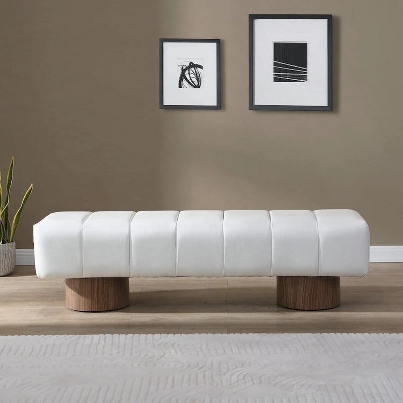 Banc ottoman polyvalent sans assemblage, 64 pouces