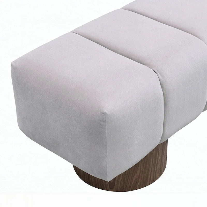 Banc ottoman polyvalent sans assemblage, 64 pouces