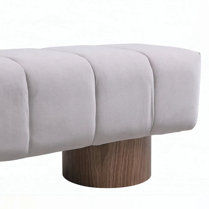 Banc ottoman polyvalent sans assemblage, 64 pouces
