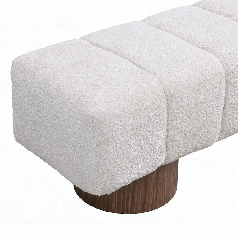 Banc ottoman polyvalent sans assemblage, 64 pouces