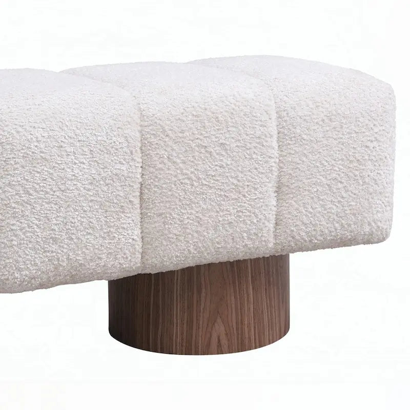 Banc ottoman polyvalent sans assemblage, 64 pouces