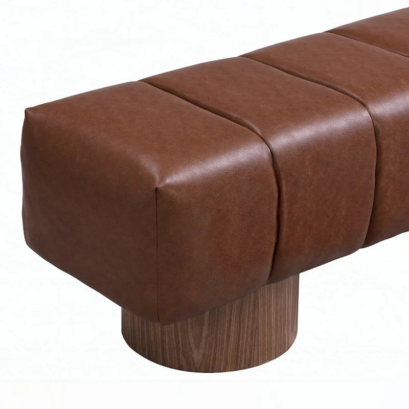 Banc ottoman polyvalent sans assemblage, 64 pouces