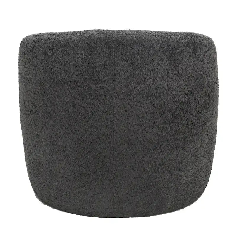 Boucle Upholstered Accent Chair with Curved Back, No Assembly Required