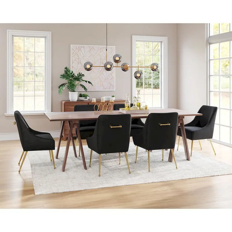 Gepolsterter Sessel mit goldfarbenen Metallbeinen, grau