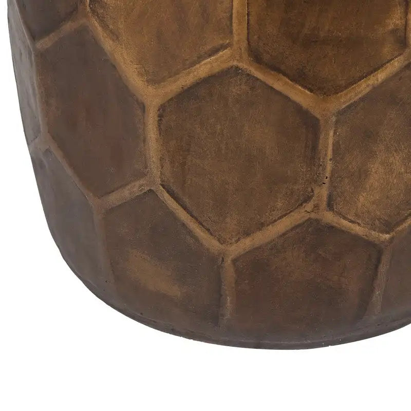 Kulatý měděný betonový odkládací stolek pro vnitřní i venkovní použití