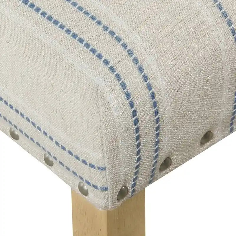 Chaise de salle à manger, ensemble de 2, imprimé médaillon bleu indigo