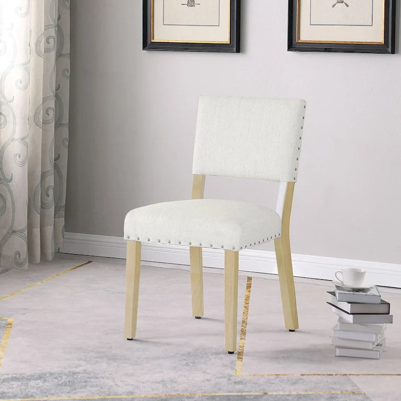 Sedia da pranzo, set da 2, stampa medaglioni blu indaco