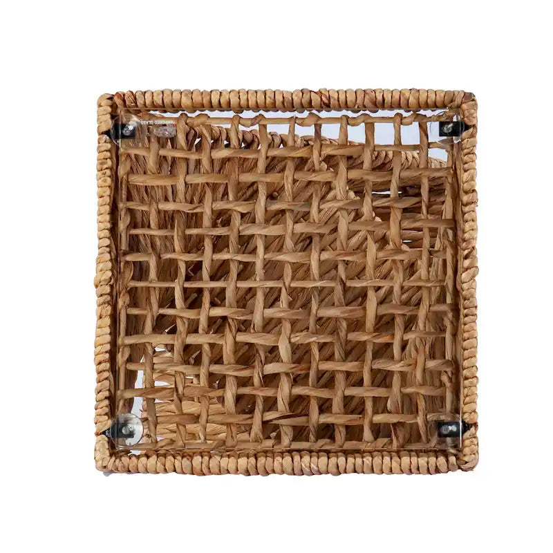Table d’appoint côtière en fibres naturelles tressées