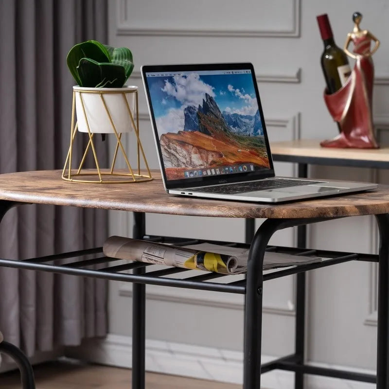 Modernes Esszimmer-Set mit Frühstückstisch und 2 Stühlen, 3-teilig
