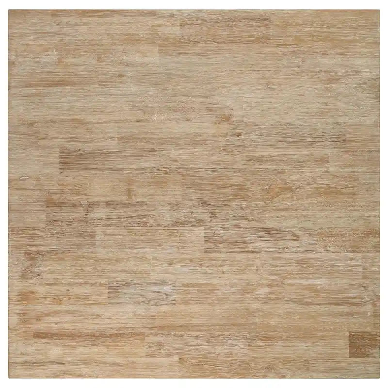 Quadratischer Couchtisch in Braun und Weiß