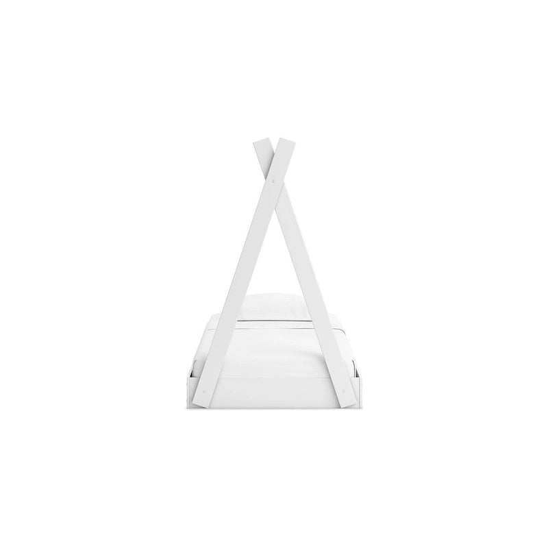 White Twin Tent Bed for Kids