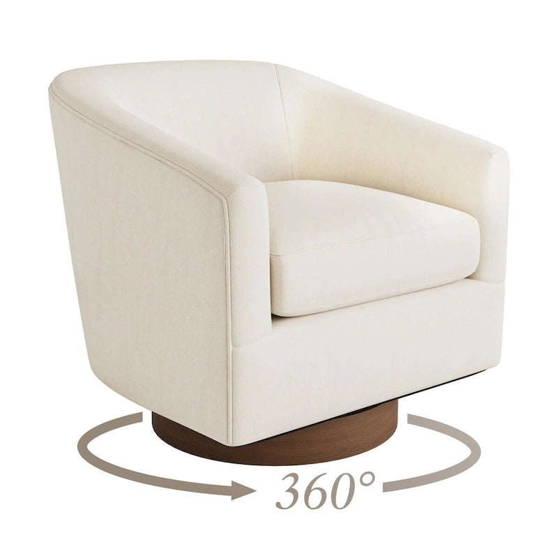 360 Swivel Barrel Accent Chair, Set of 2