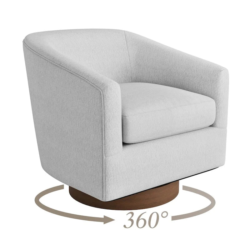 360 Swivel Barrel Accent Chair, Set of 2