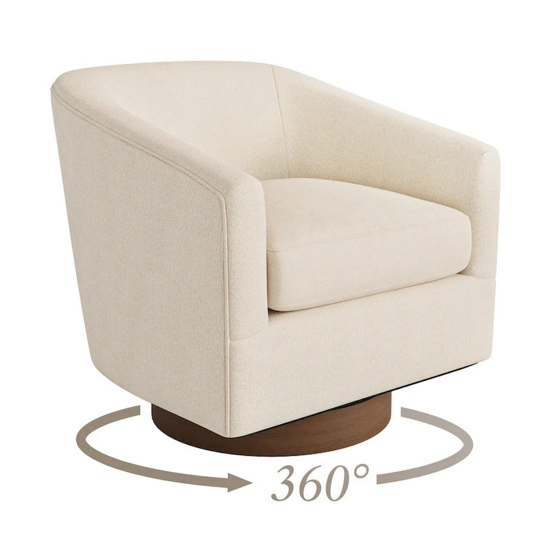 360 Swivel Barrel Accent Chair, Set of 2