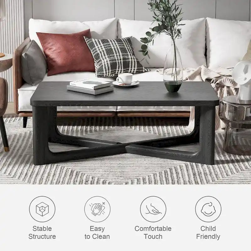 Rectangle Solid Wood Coffee Table